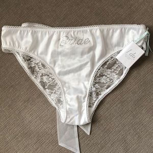 Victoria’s Secret white bridal panties
